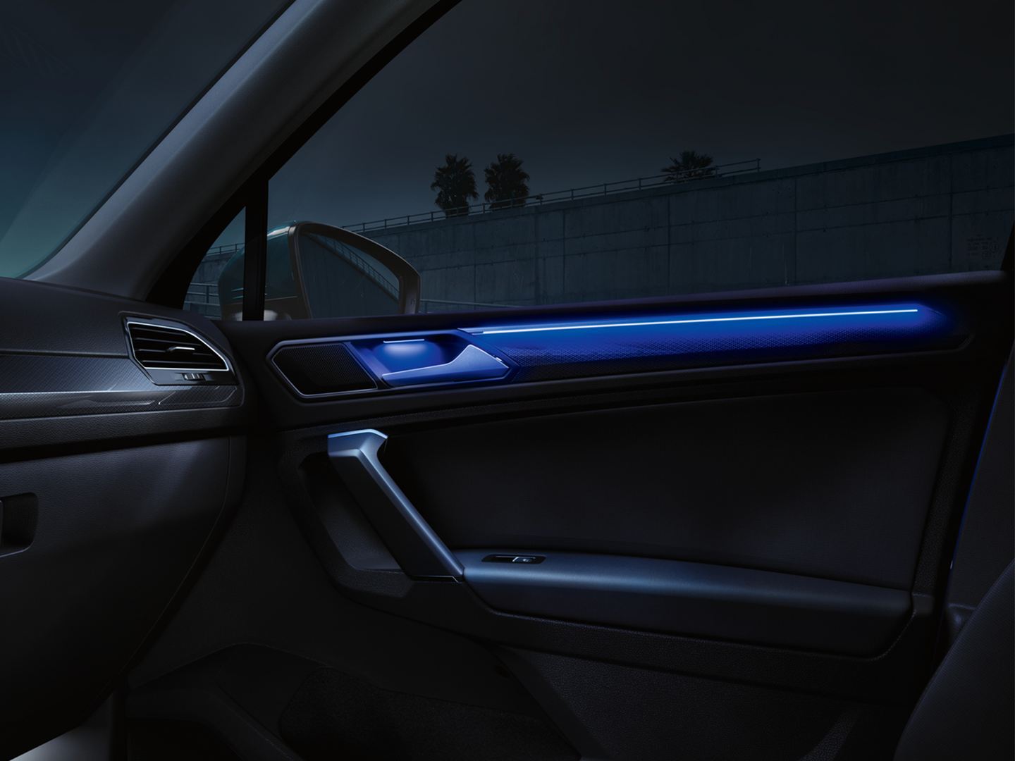 Tiguan MK2 Co-pilot dashboard ambient light, multi-color ambient light —  Vagpartsgo